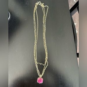 Kendra Scott Davis Triple Strand Necklace